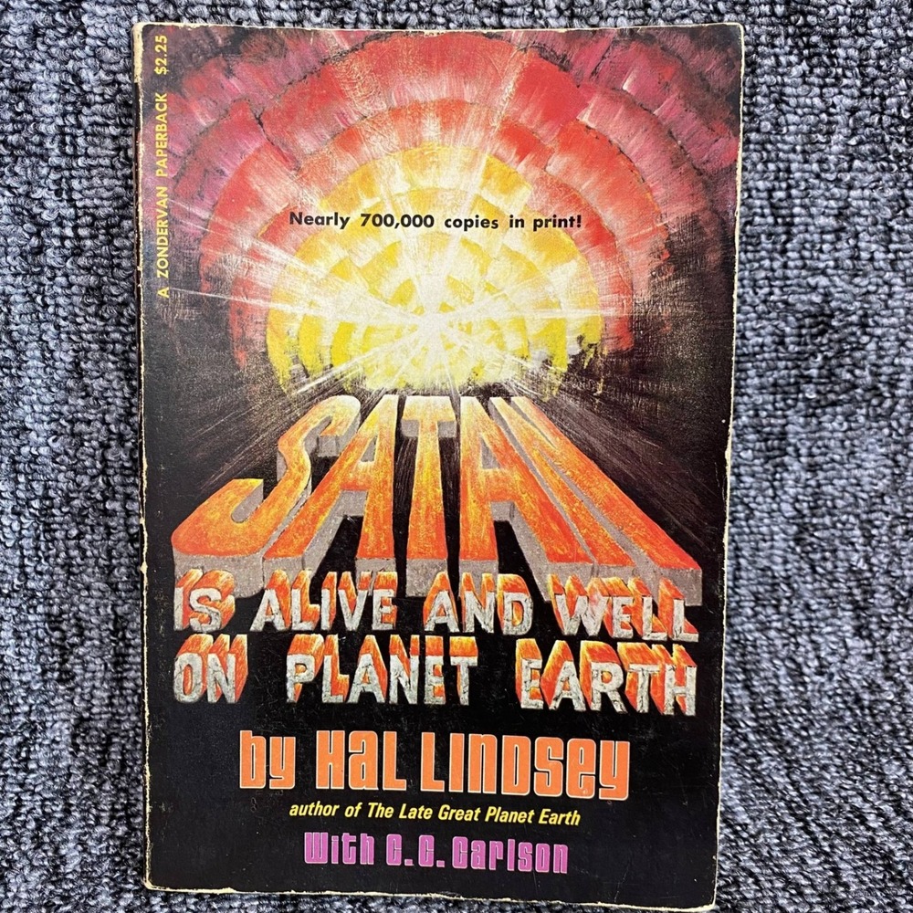 Zondervan Satan Is Alive And Well On Planet Earth Hal Lindsey 1973 Vintage Book